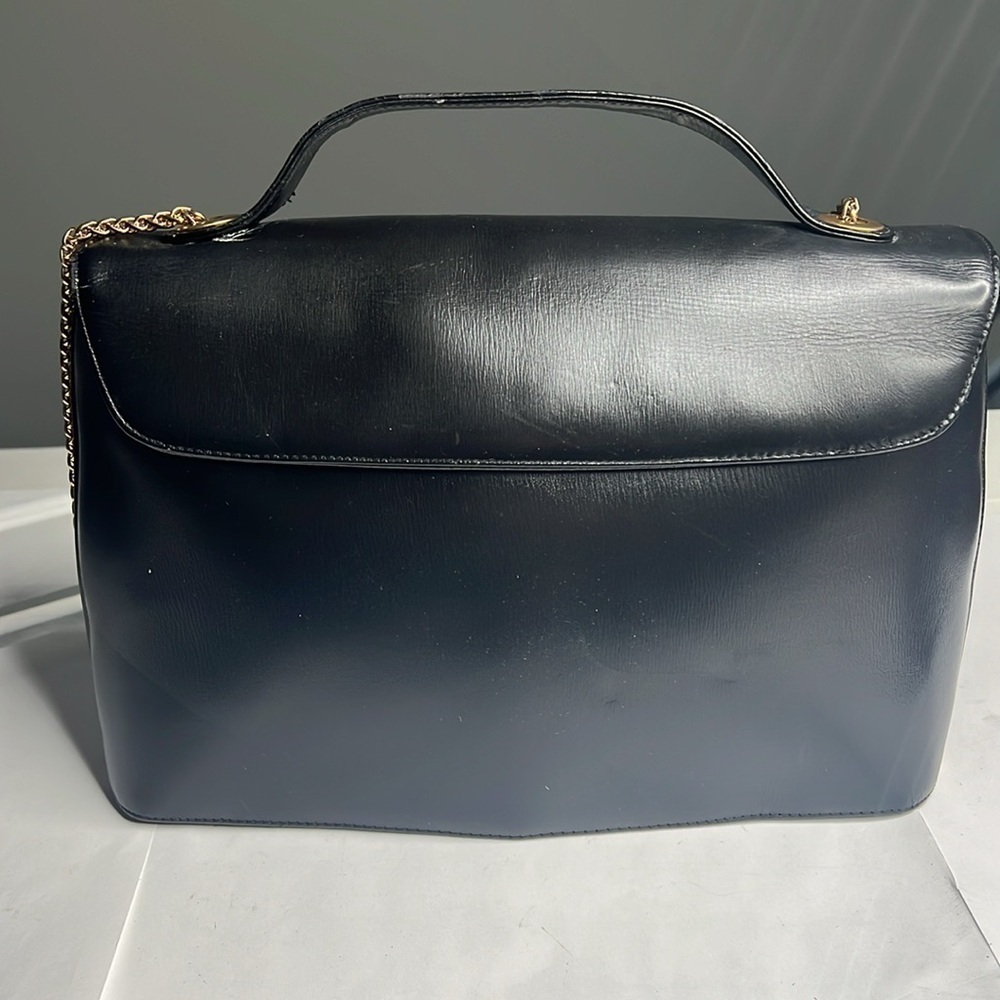 Christian Dior Black Leather Vintage Handbag Crossbody Bag - Picture 8 of 16